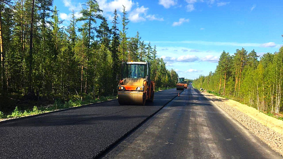 В Югре завершают ремонт трассы на Ямал