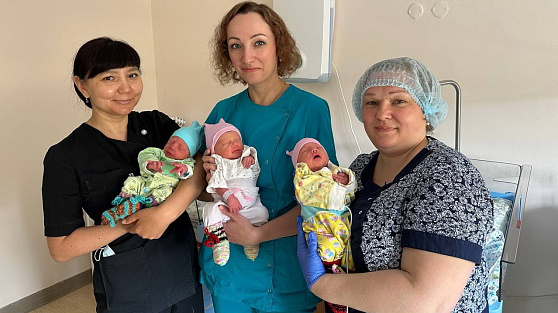 В Ханты-Мансийске впервые за несколько лет родилась тройня