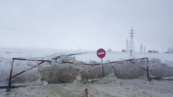Зимники Берёзовского района закрыли из-за разрушения проезжей части