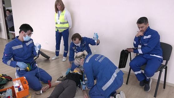 Бригады скорой помощи Ханты-Мансийска отрабатывают оперативность спасения жизни