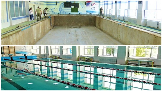 «Дельфин» из Нягани станет краше: в городе ремонтируют бассейн