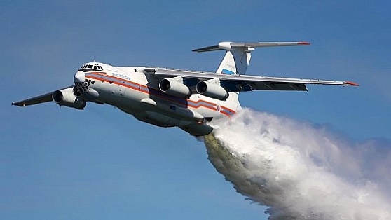 В тушении лесных пожаров в Югре задействовали Ил-76