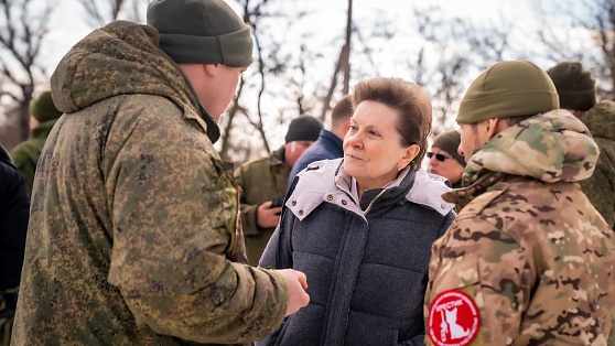 Губернатор Югры встретилась с военнослужащими и волонтёрами в зоне СВО