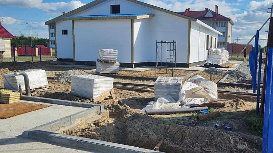 В посёлке Сергино заканчивают строительство новой амбулатории