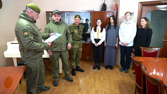 Учащиеся Сургута получили благодарность батальона «Югра»