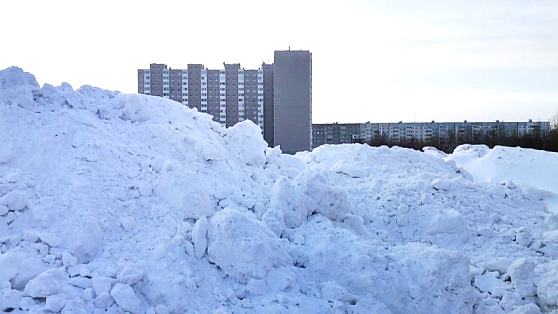 В Сургуте обнаружили несанкционированный снежный полигон