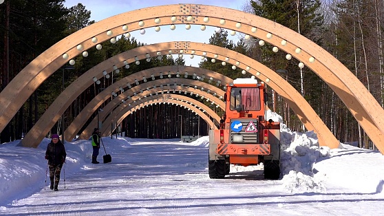 Из сургутских парков и скверов вывезли больше 5 тысяч кубометров снега