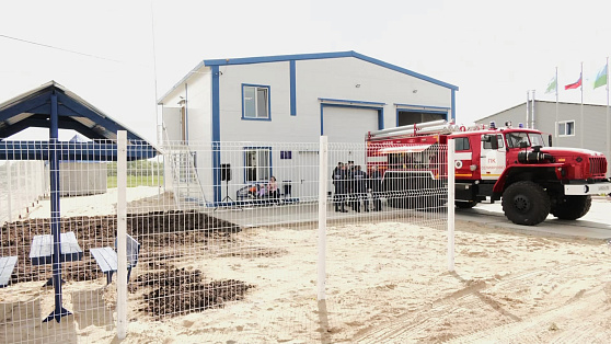 В Селиярово построили новое пожарное депо