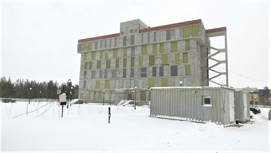 Общежитие Когалымского политехнического колледжа готово на 60%