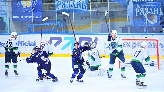 «Югра» проиграла на выезде: хоккейная команда уступила ХК «Рязань-ВДВ» со счётом 4:3