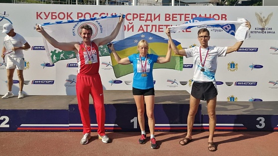 Югорчане успешно выступили на всероссийских соревнованиях по легкой атлетике среди ветеранов