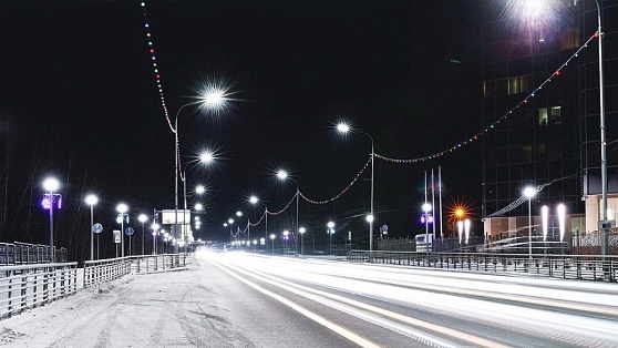 Ханты-Мансийск стал ярче: в городе обновили освещение