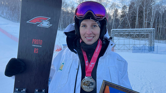 Югорчанка завоевала серебро на Кубке страны по сноуборду