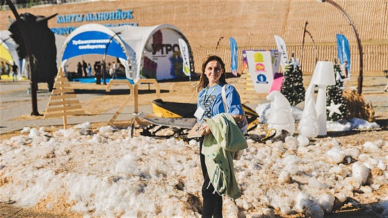 Для участников форума «УТРО» в Ханты-Мансийске выпал снег